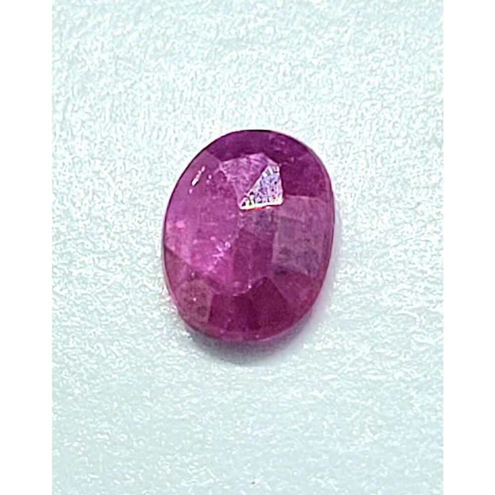 100% Natural Certified‎ Corundum Ruby Oval Non Treated 1.27ct